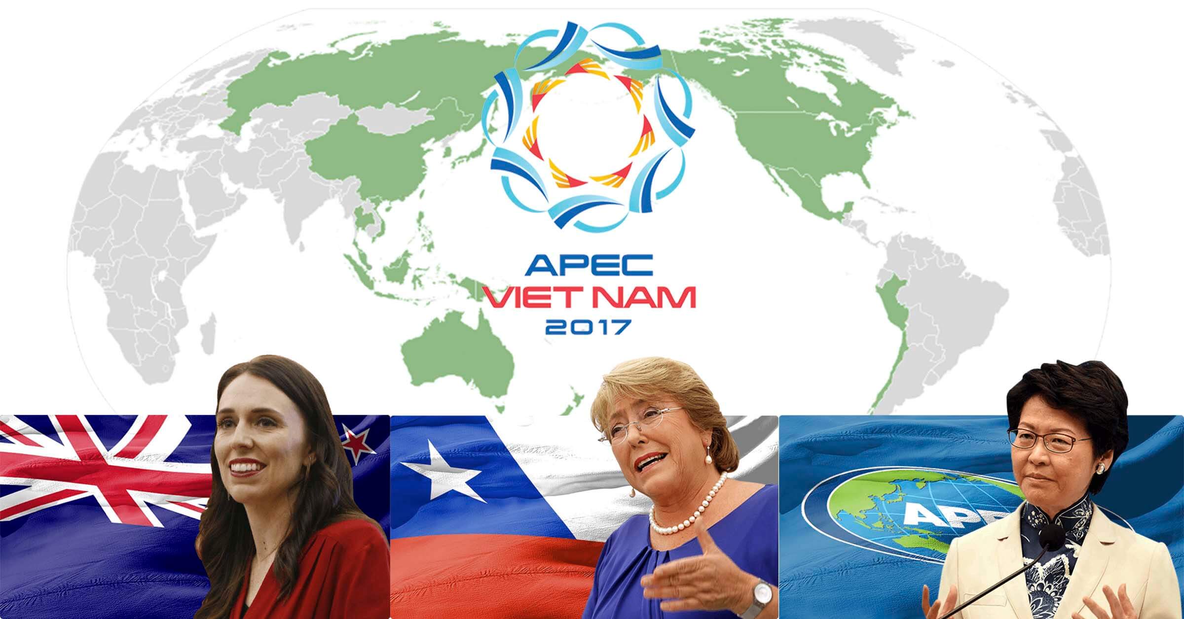 Ba nữ lãnh đạo sẽ tham dự APEC 2017