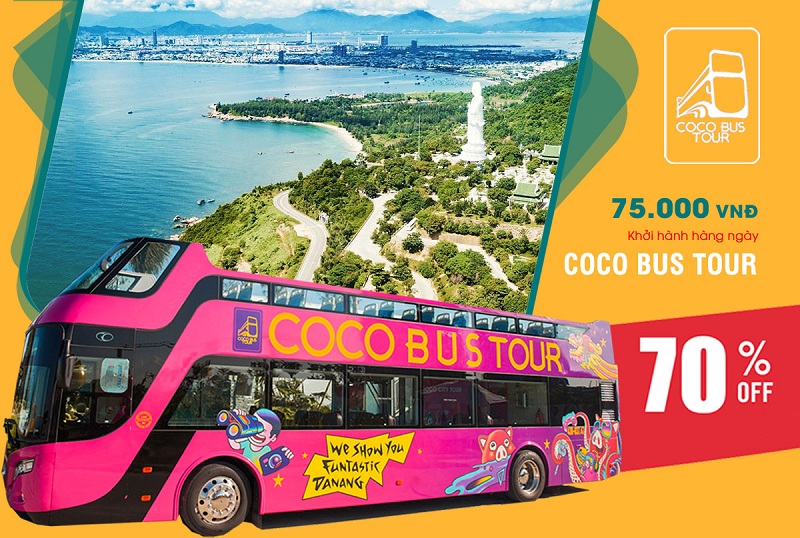 Trải nghiệm thỏa thích Coco Bus Tour trong ngày chỉ với 75.000 Vnđ