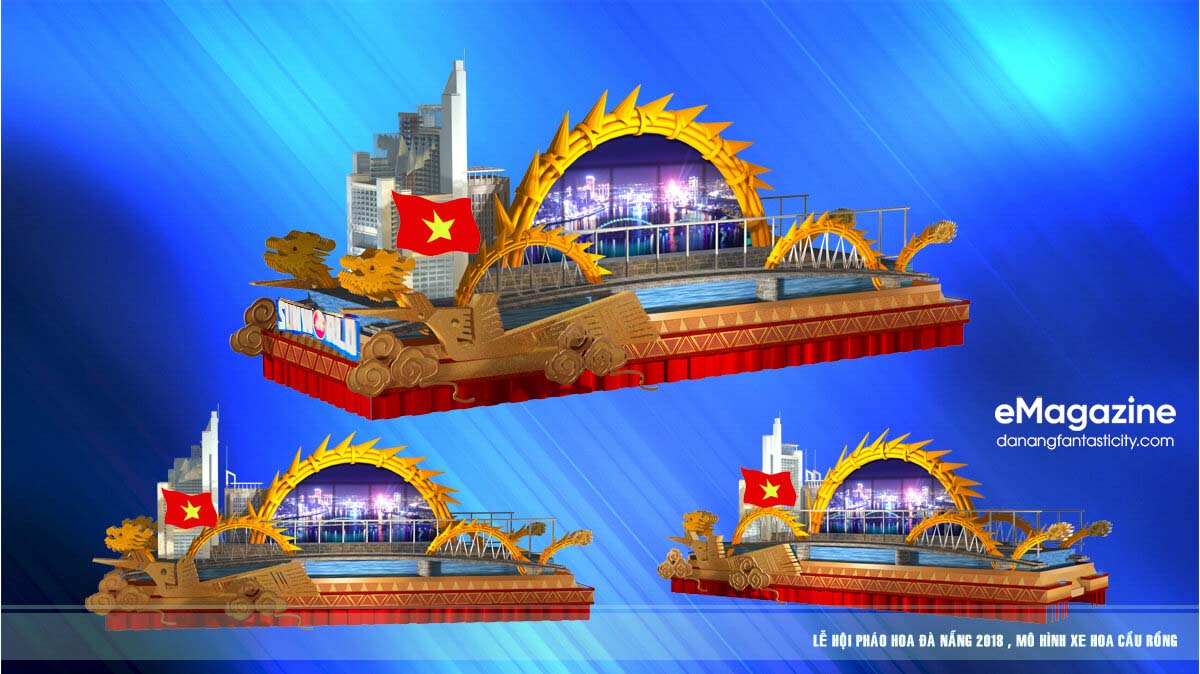 12 cây cầu di động trong Lễ hội pháo hoa Quốc tế Đà Nẵng 2018 2