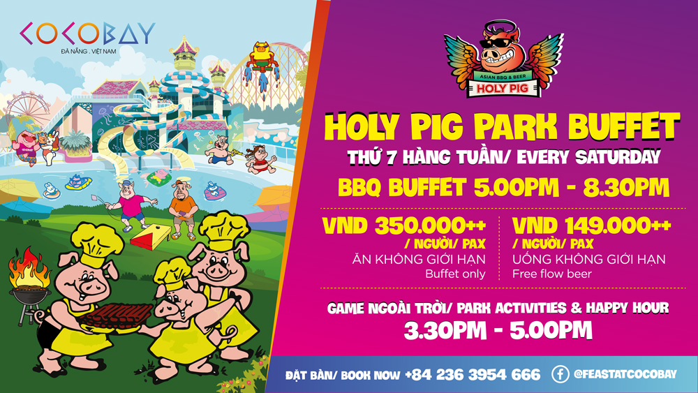 Holy Pig Park Buffet at Cocobay Danang