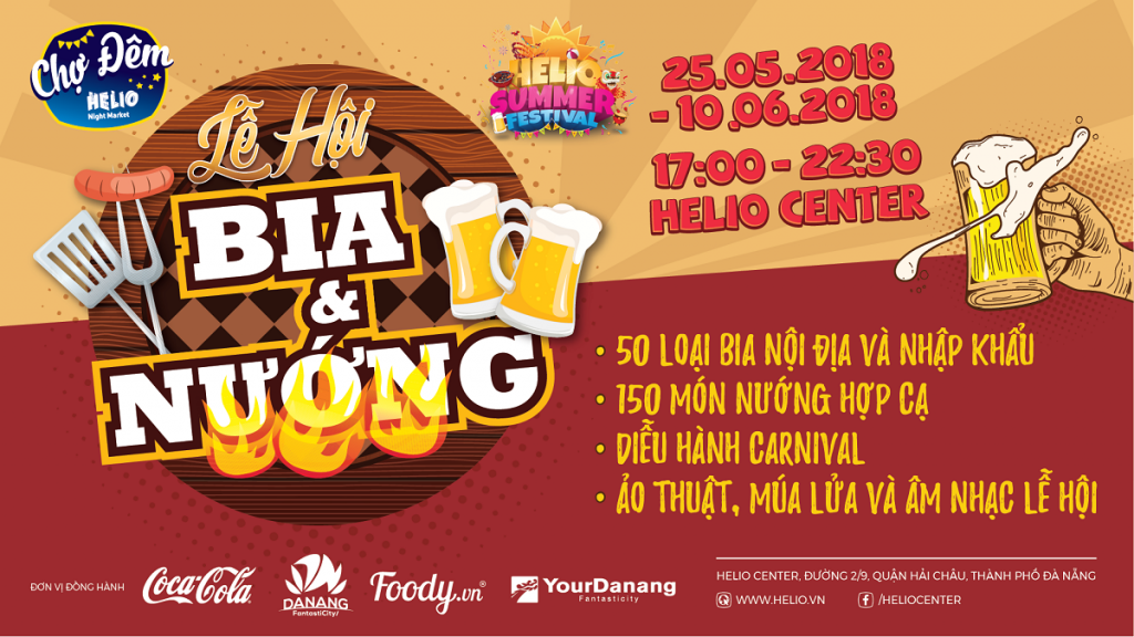 Bùng nổ mọi giác quan cùng chuỗi lễ hội HELIO SUMMER FESTIVAL 2018 Lễ hội Bia & Nướng - Lễ hội Game - Lễ hội Ẩm thực đường phố - Lễ hội Lân sư rồng quốc tế 3