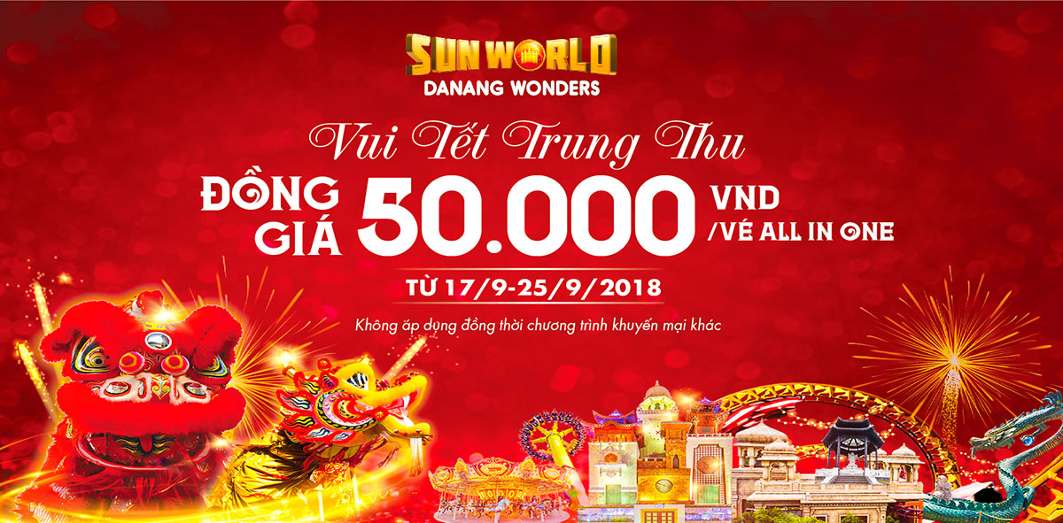 Vui tết Trung thu chỉ với 50.000 Vnđ tại Sun World Danang Wonders