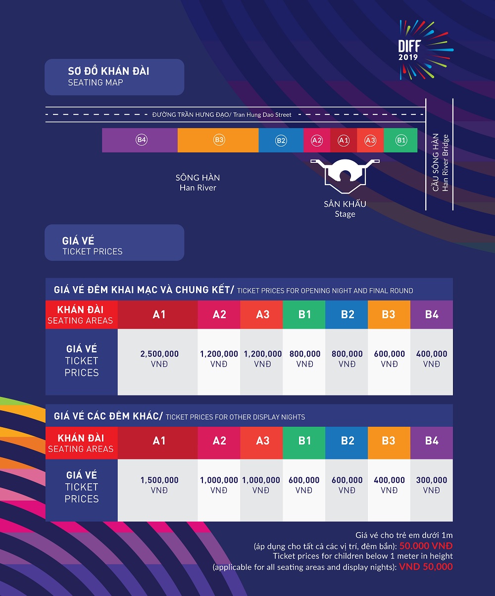 Công Bố Giá Vé Lễ Hội Pháo Hoa Quốc Tế Đà Nẵng 2019