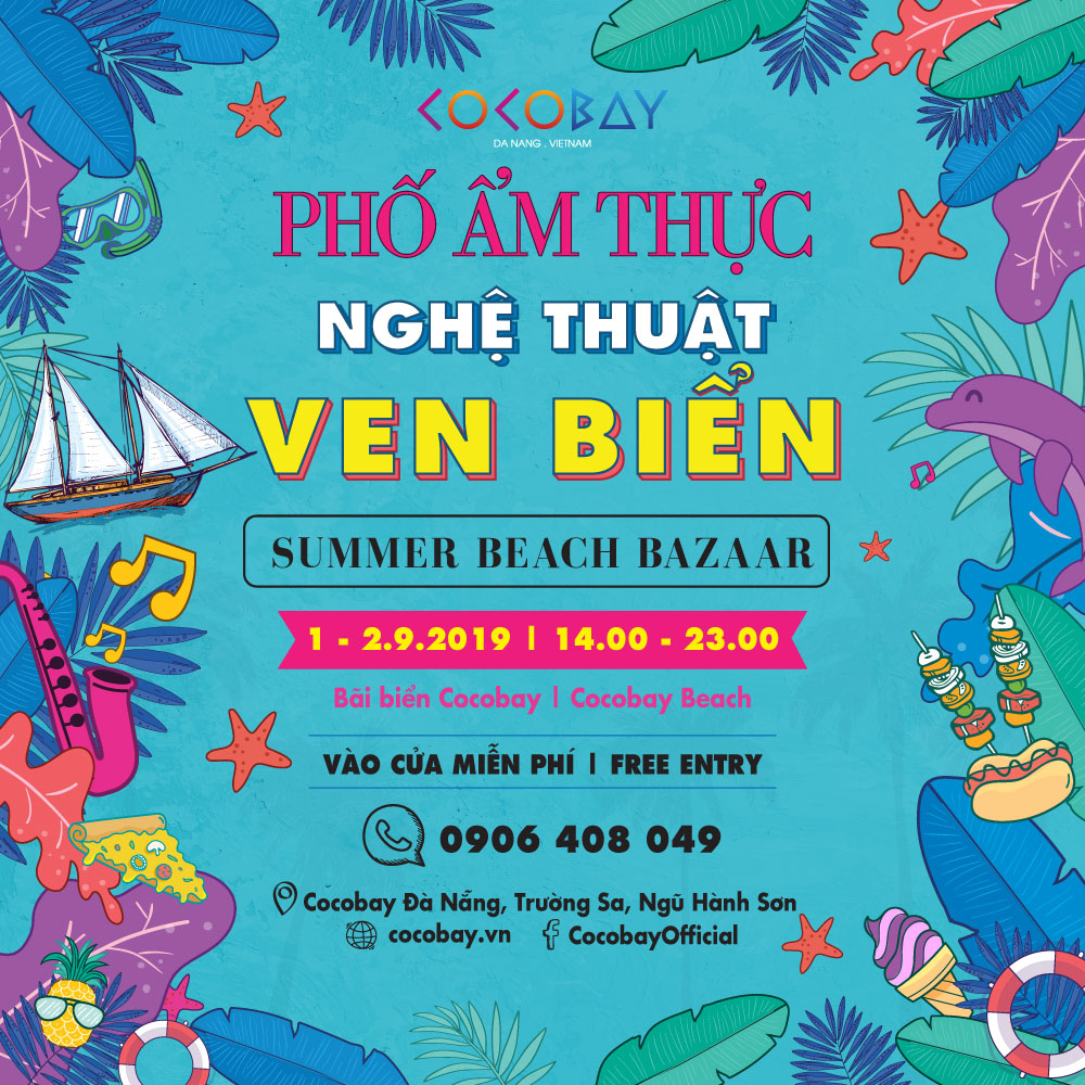 Summer Beach Bazaar Khu Tro Choi Nuoc Pho Am Thuc Nghe Thuat Ven Bien Moi Toanh Tai Da Nang