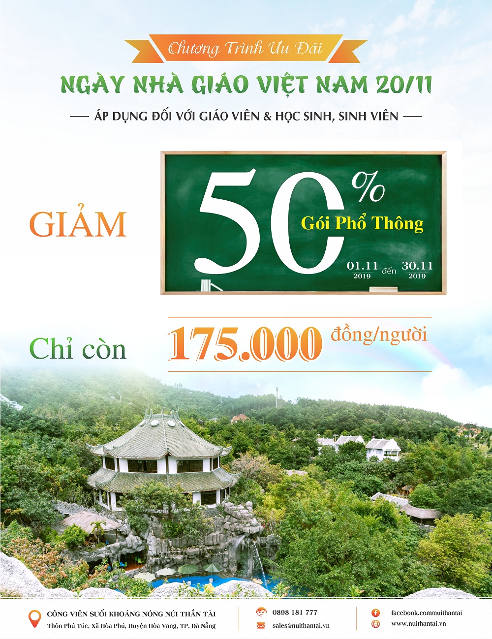 Uu Dai Hoc Duong Giam 50 Gia Ve Vao Cong Khu Du Lich Nui Than Tai