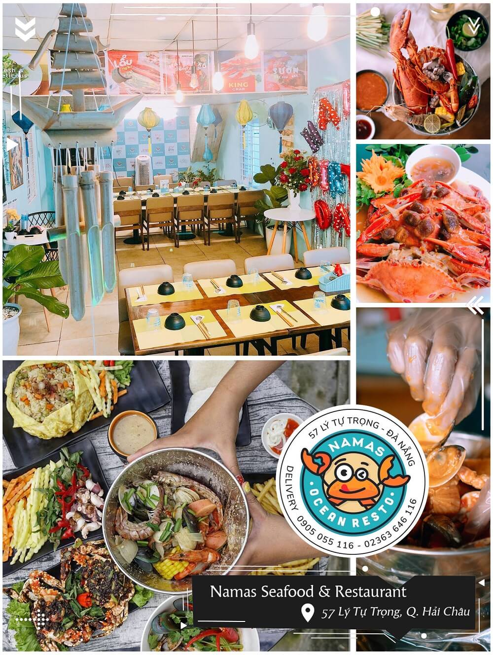 Namas Seafood Restaurant 57 Ly Tu Trong Quan Hai Chau Co So Dich Vu Du Lich An Uong Dat Chuan Tai Dia Ban Thanh Pho Da Nang