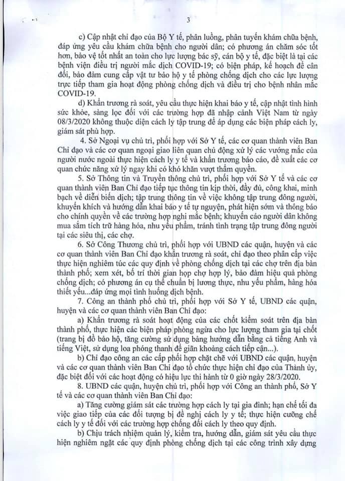 Da Nang Trien Khai Chi Thi So 15 Cua Thu Tuong Chinh Phu Va Chi Dao Cua Thanh Uy Ve Cong Tac Phong Chong Dich Covid 10 03