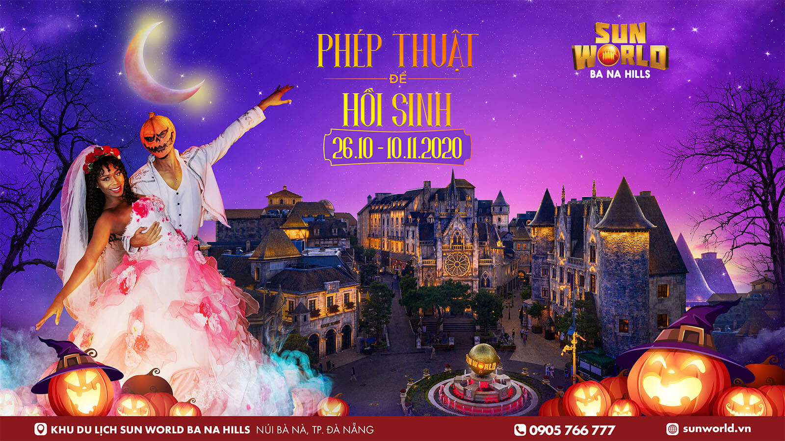 Halloween Phep Thuat De Hoi Sinh Tai Sun World Ba Na Hills