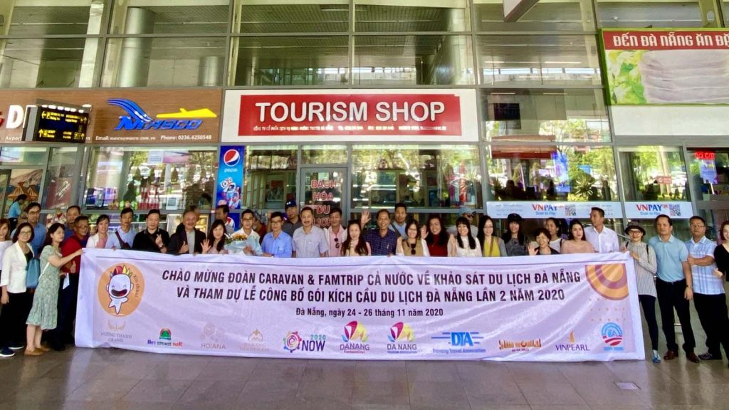 Da Nang Chao Don Doan Caravan Va Doan Famtrip Cac Tinh Thanh Trong Ngay Nang Vang Ruc Ro