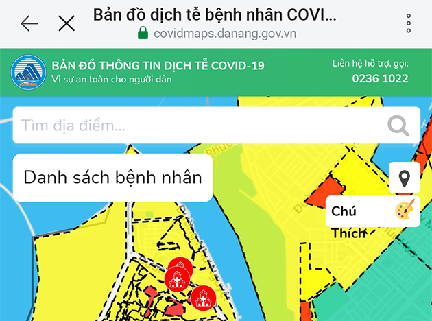 Danang - Check red, yellow, green zones for COVID-19 - Official Danang ...