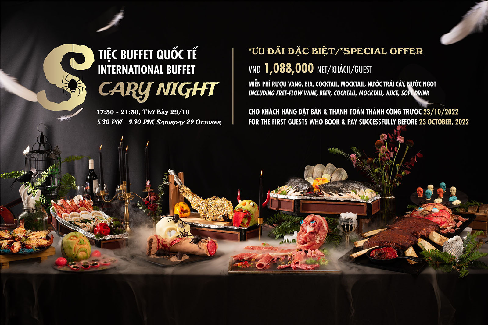 Don Halloween Cung Dem Buffet Rung Ron Scary Night Tai Pullman Da Nang 2