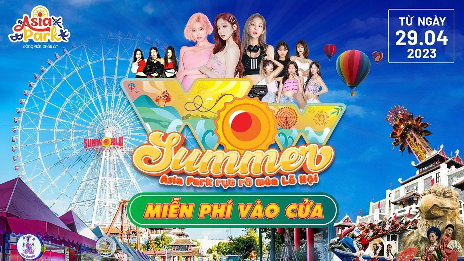 WOW SUMMER- Asia Park rực rỡ mùa Lễ hội