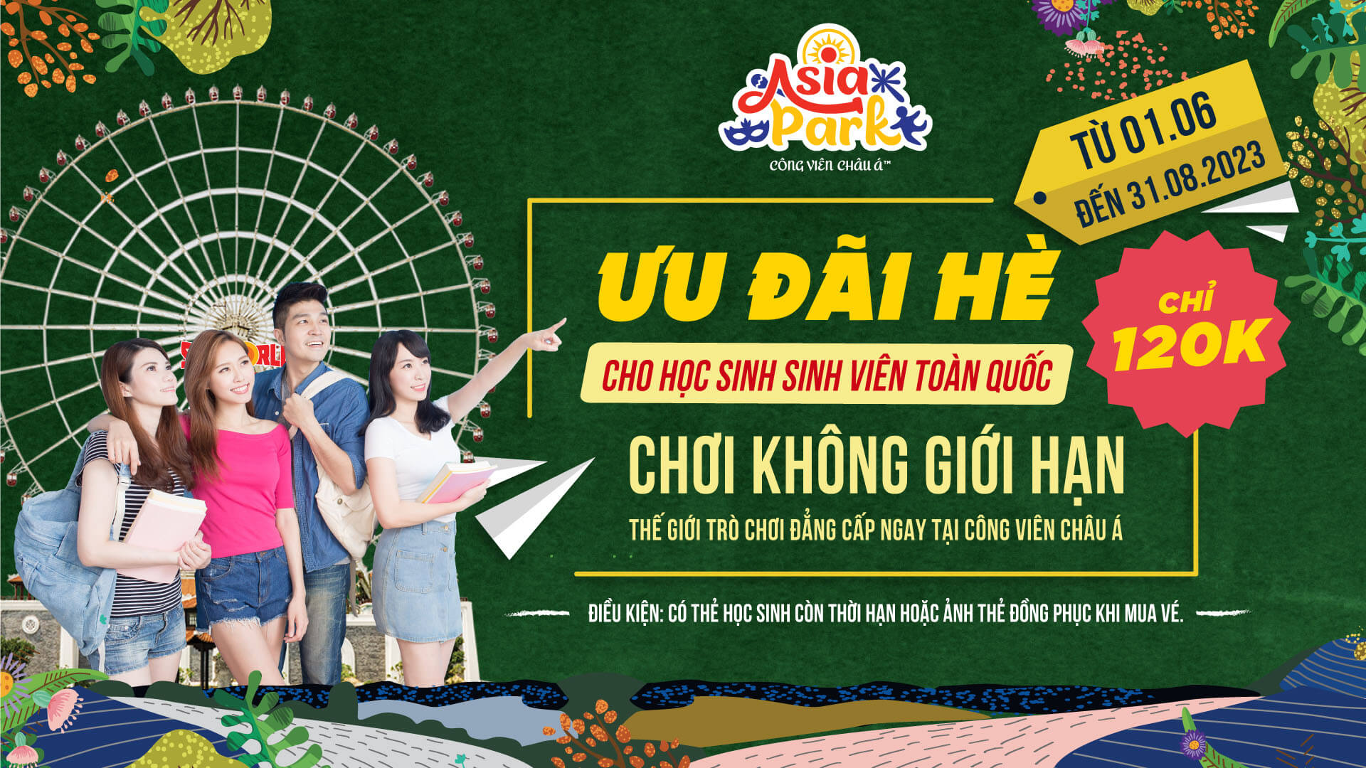 Kham Pha Mua He Ruc Ro Le Hoi Tai Asia Park Cong Vien Chau A 2023 Uu Dai Hoc Sinh Sinh Vien