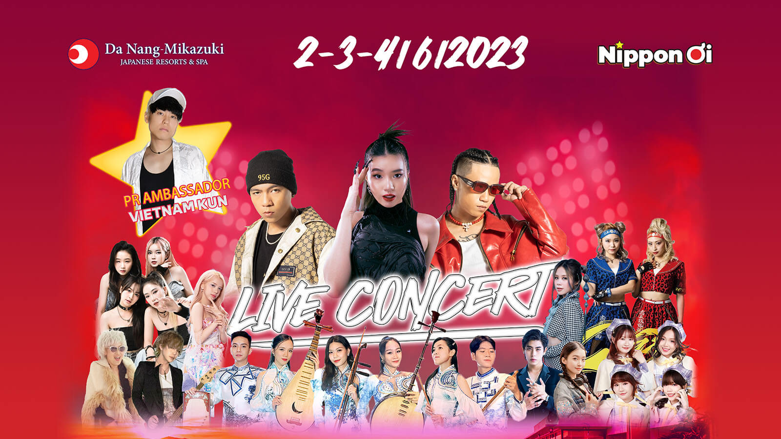 Nippon ơi 2023: Live concert với sự xuất hiện của các RAPPER đình đám