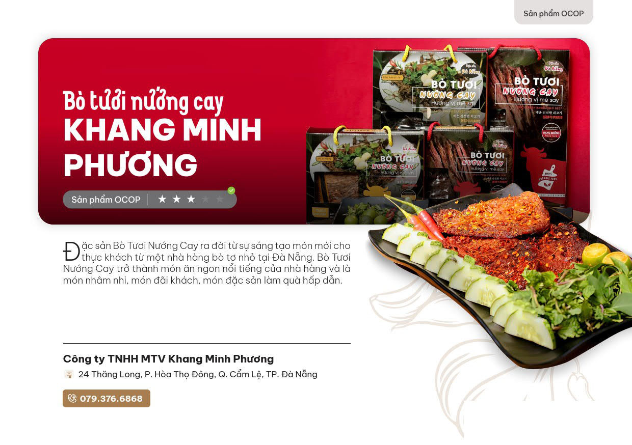 Bo Tuoi Nuong Cay Dong Phuong San Pham Ocop Da Nang