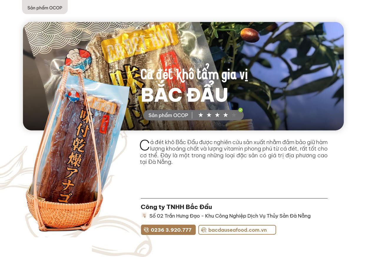 Ca Det Kho Tam Gia Vi Bac Dau San Pham Ocop Da Nang