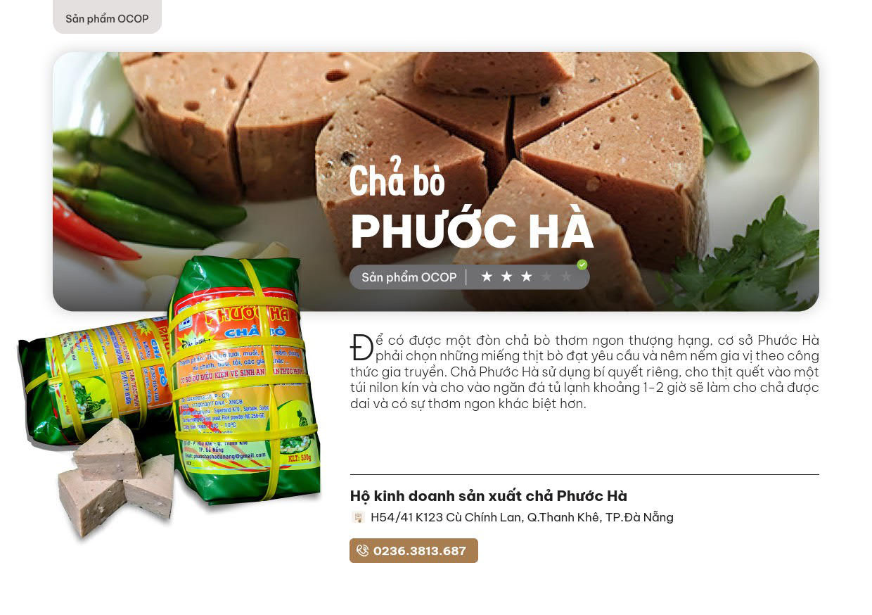 Cha Bo Phuoc Ha San Pham Ocop Da Nang