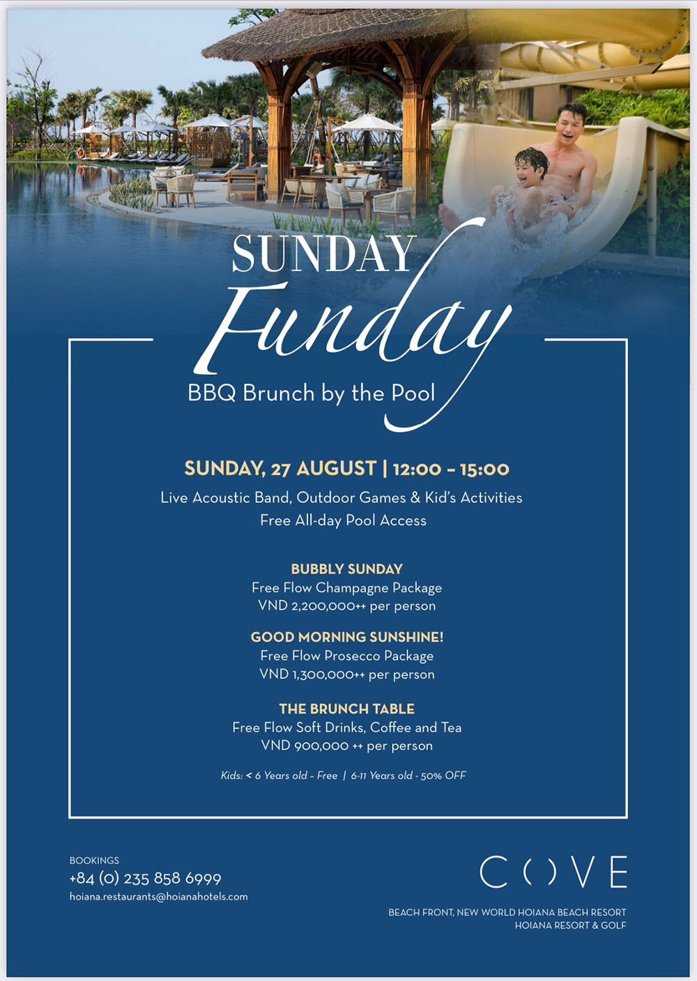 Sunday Funday Tai New World Hoiana Beach Resort Food Menu 4