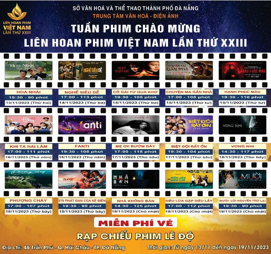 Tuan Phim Viet Nam Chao Mung Lien Hoan Phim Viet Nam Lan Thu Xxiii