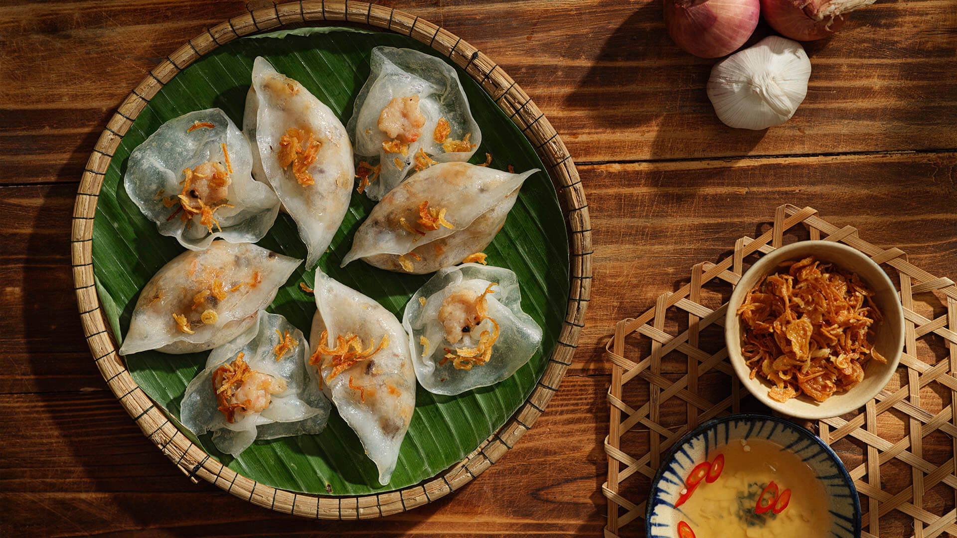 White Rose Dumplings (Banh Bao Banh Vac) Hoi An
