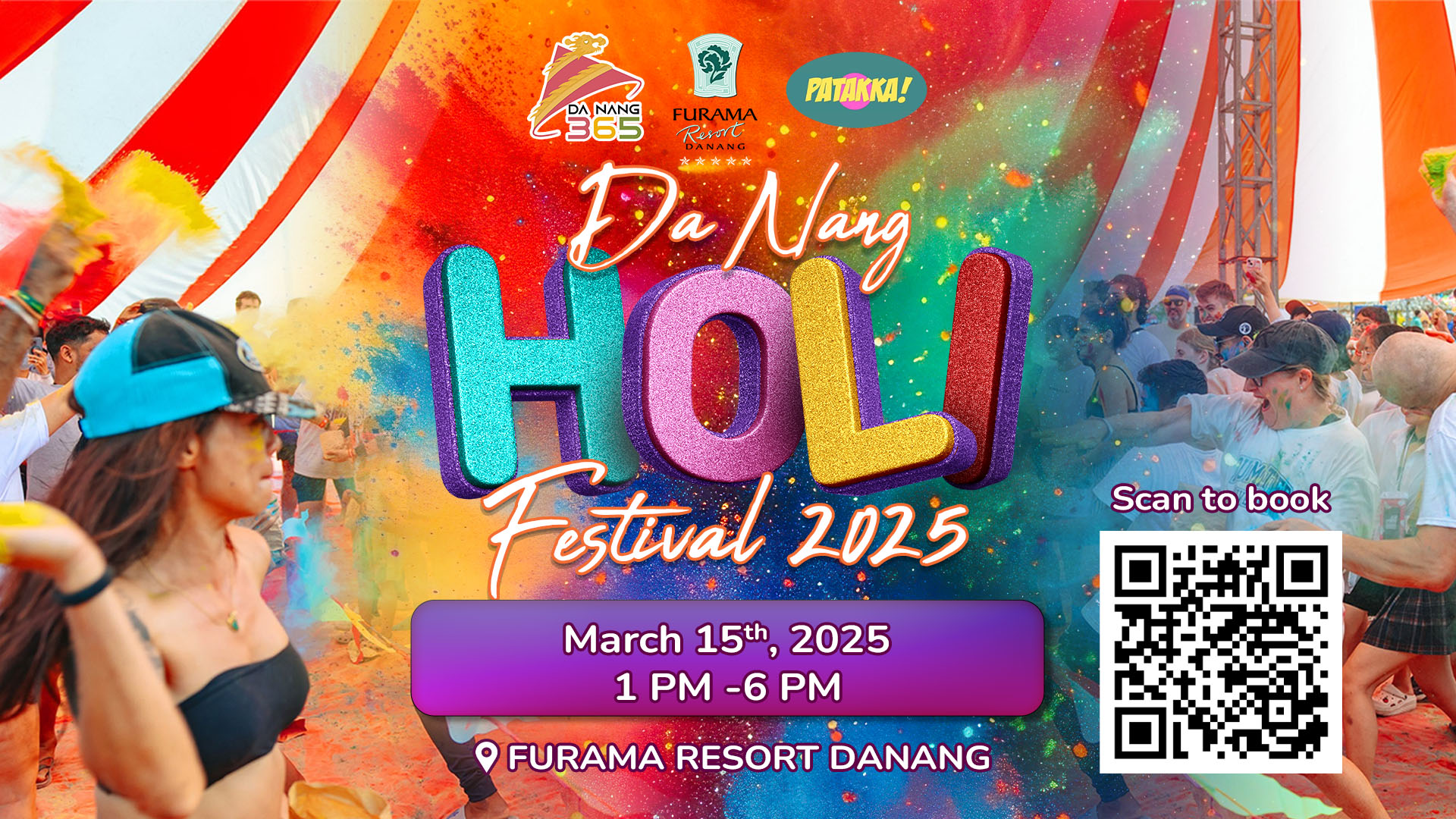 Da Nang Holi Festival 2025 – The most Vibrant Color Festival in the world is about to come to the City