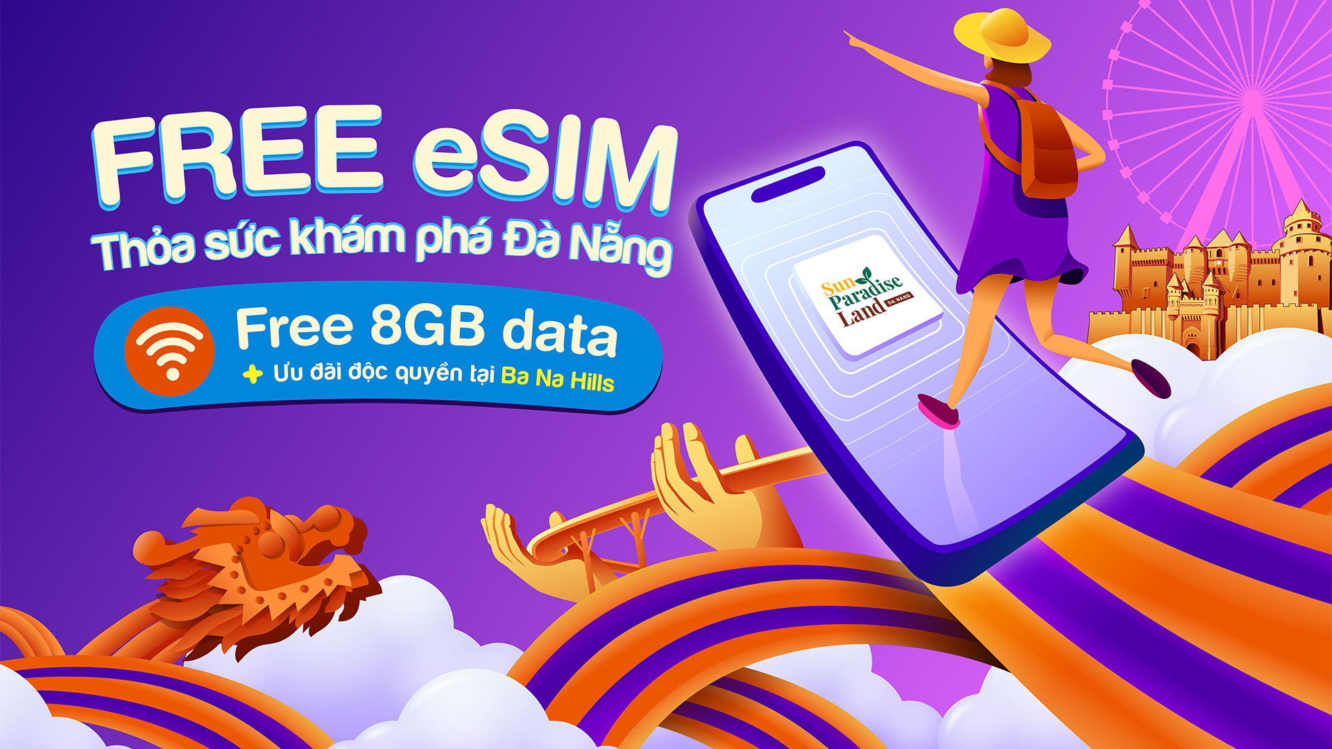 FREE eSIM, Free to Discover Da Nang