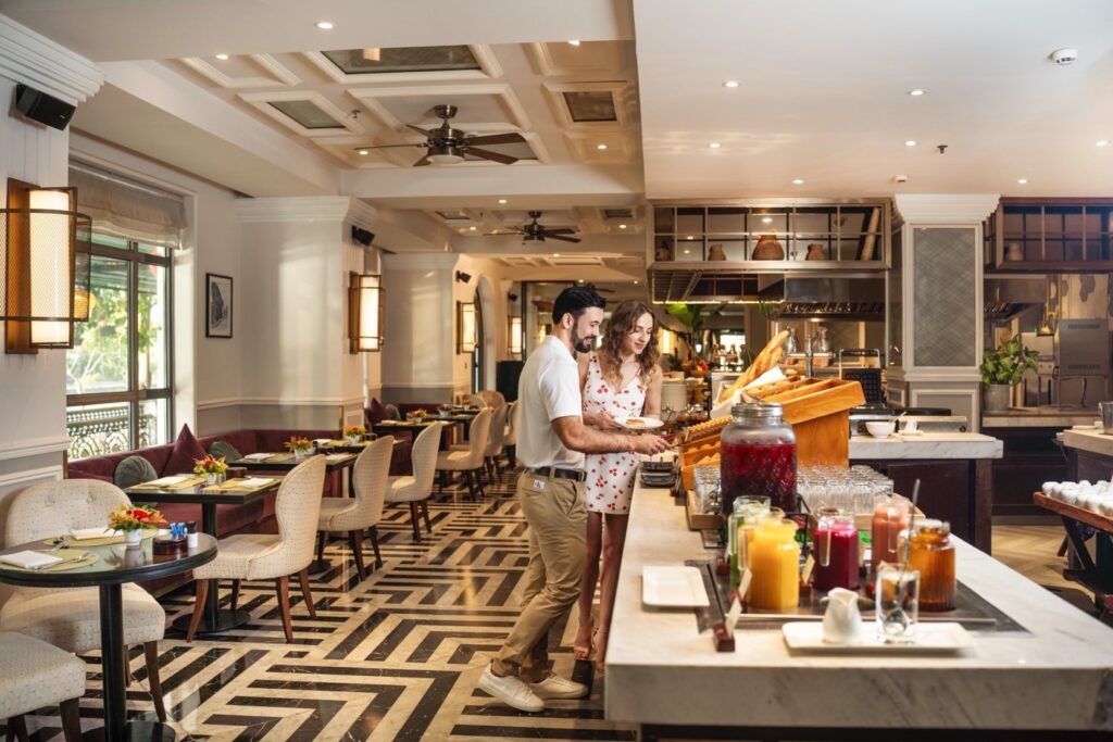 Faifo Café serves gourmet buffet breakfast