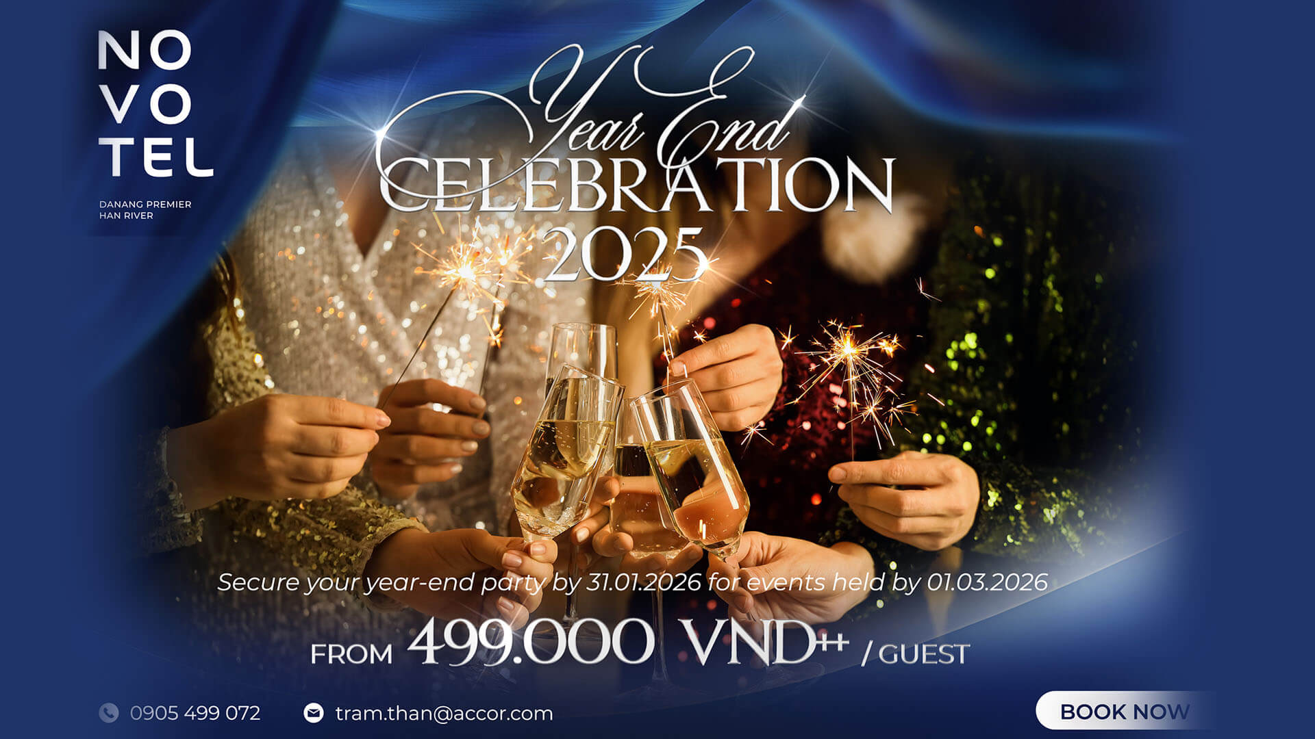 Khép lại năm trọn vẹn cùng gói Year End Party 2025 tại Novotel Danang Premier Han River