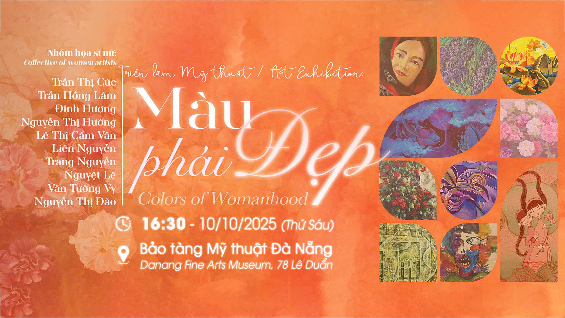Triển lãm nhóm họa sĩ nữ Đà Nẵng “MÀU PHÁI ĐẸP”