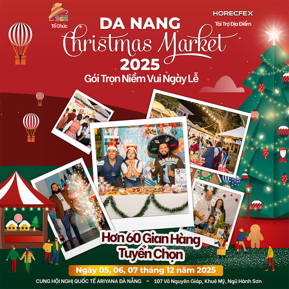 60 gian hàng tuyển chọn | Danang Christmas Market 2025 trở lại vào mùa thứ 3