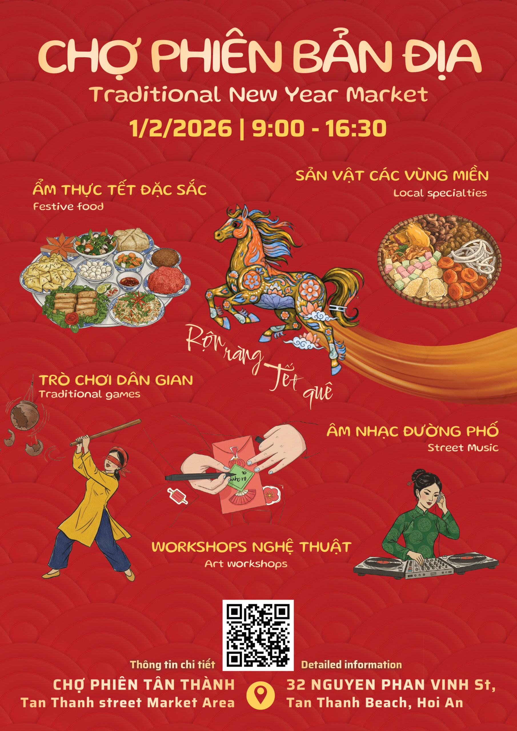 Chợ phiên bản địa Tân Thành – Rộn ràng Tết quê