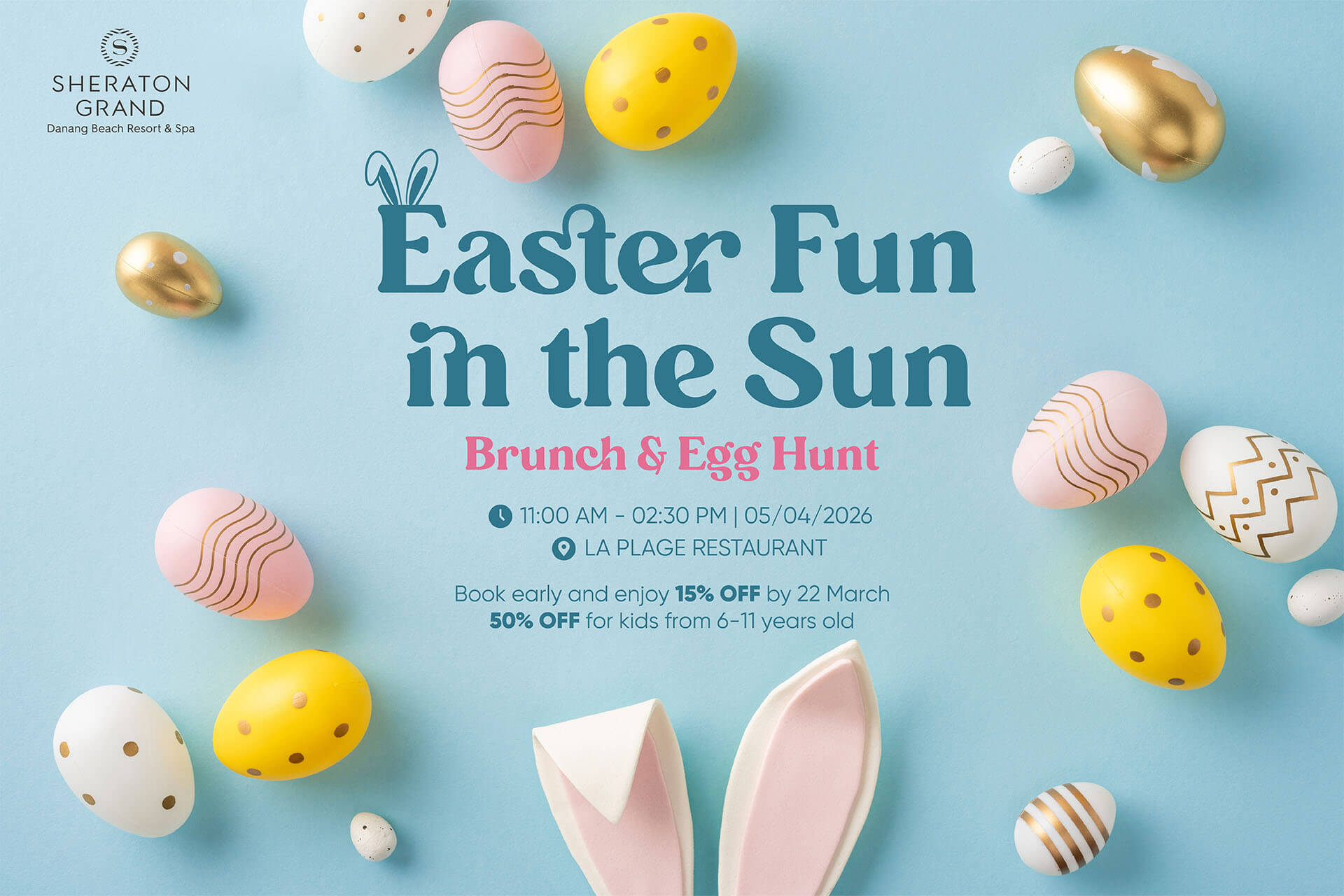Easter brunch by Non Nuoc Beach – A culinary & entertainment experience at Sheraton Grand Danang Beach Resort & Spa