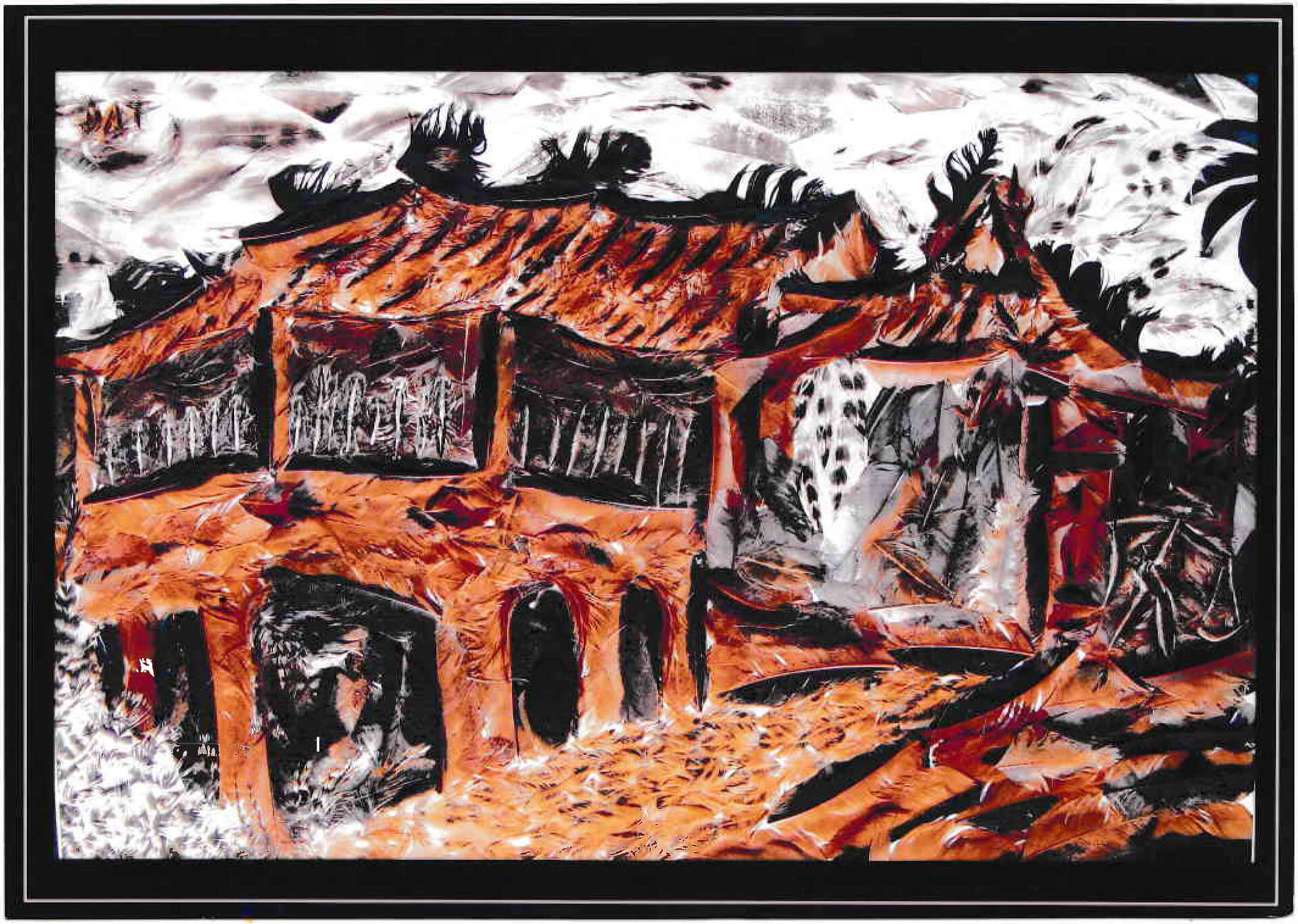 Tranh lông gà – Chạm vào một nét nghệ thuật độc đáo của phố Hội