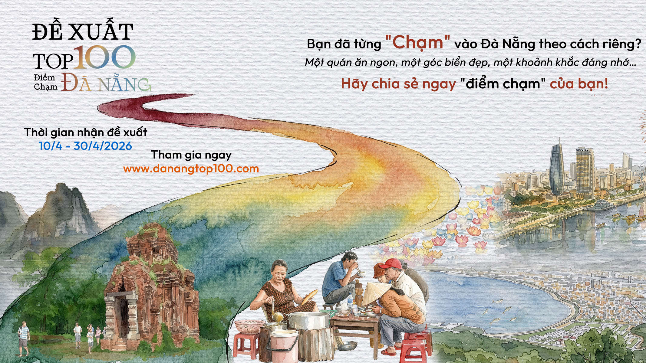 Đà Nẵng phát động chương trình “Top 100 điểm chạm Đà Nẵng”