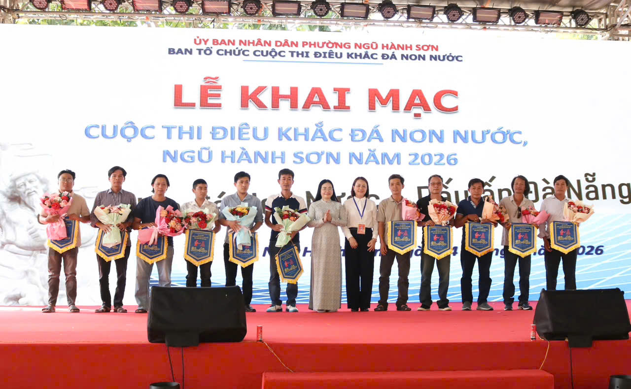 Khai mạc Cuộc thi điêu khắc đá Non Nước Ngũ Hành Sơn 2026 