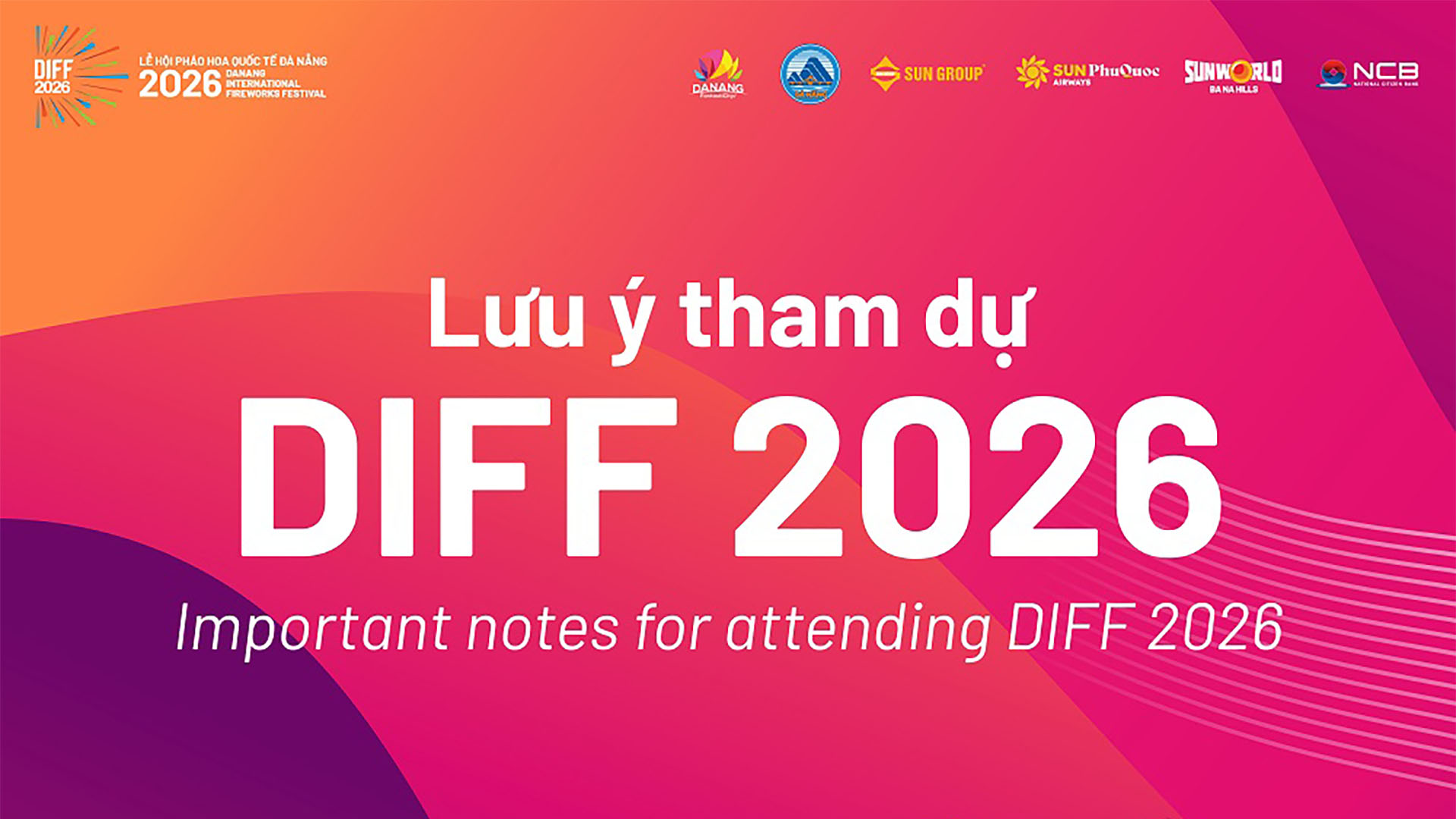 Important Notes for Attending DIFF 2026