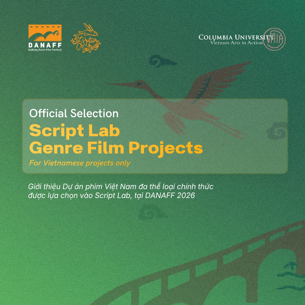 8 Projects Selected for the Genre Film Projects Category at Script Lab – DANAFF Project Incubator