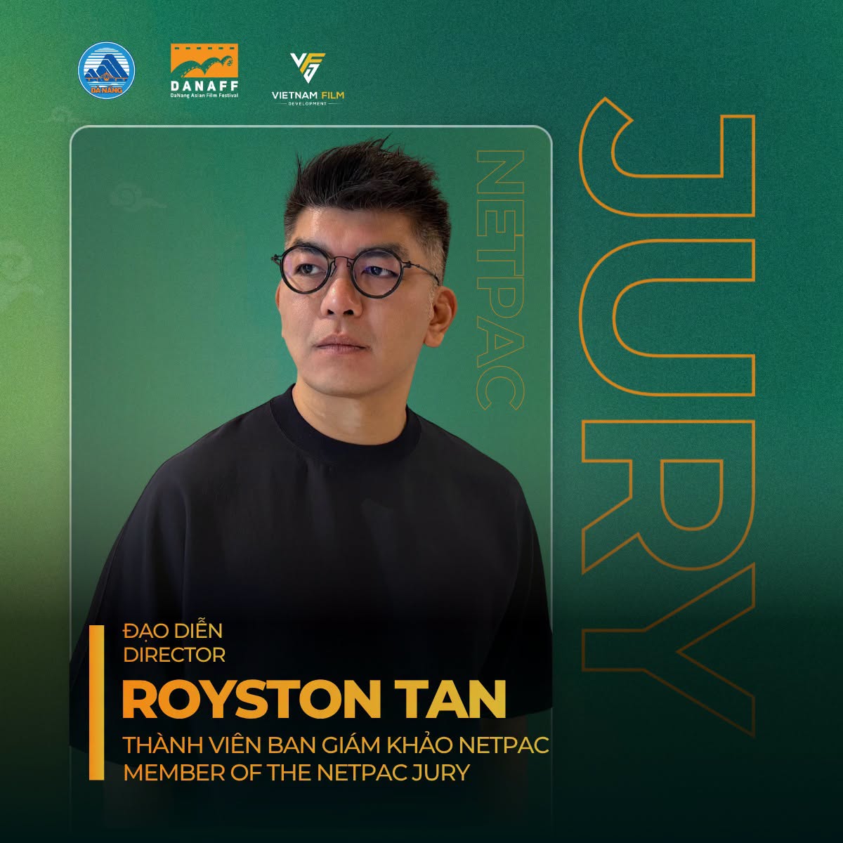 Đạo diễn Royston Tan giữ vai trò thành viên Ban giám khảo NETPAC tại DANAFF IV
