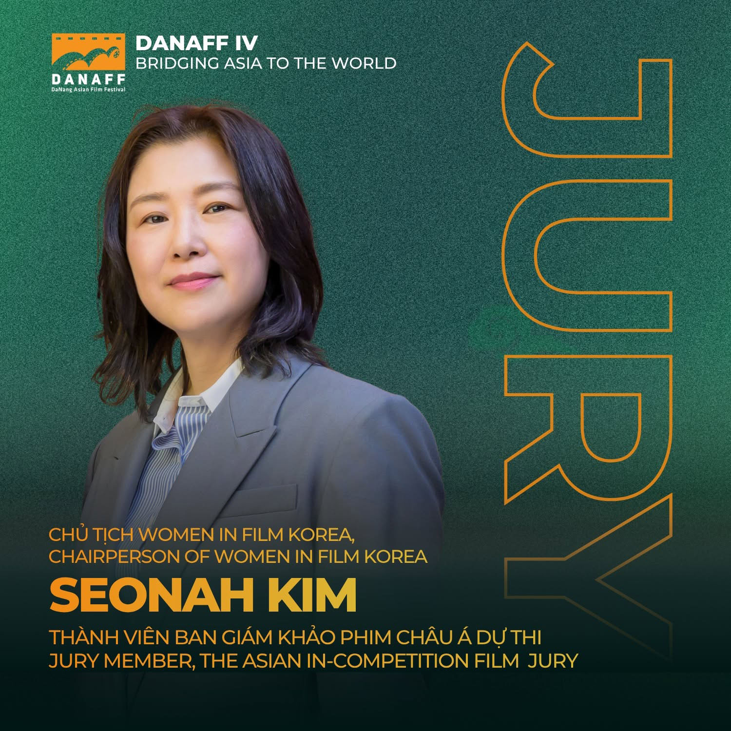 GS. Kim Seon-ah – Chủ tịch Women in Film Korea là thành viên Ban giám khảo Phim Châu Á dự thi tại DANAFF IV