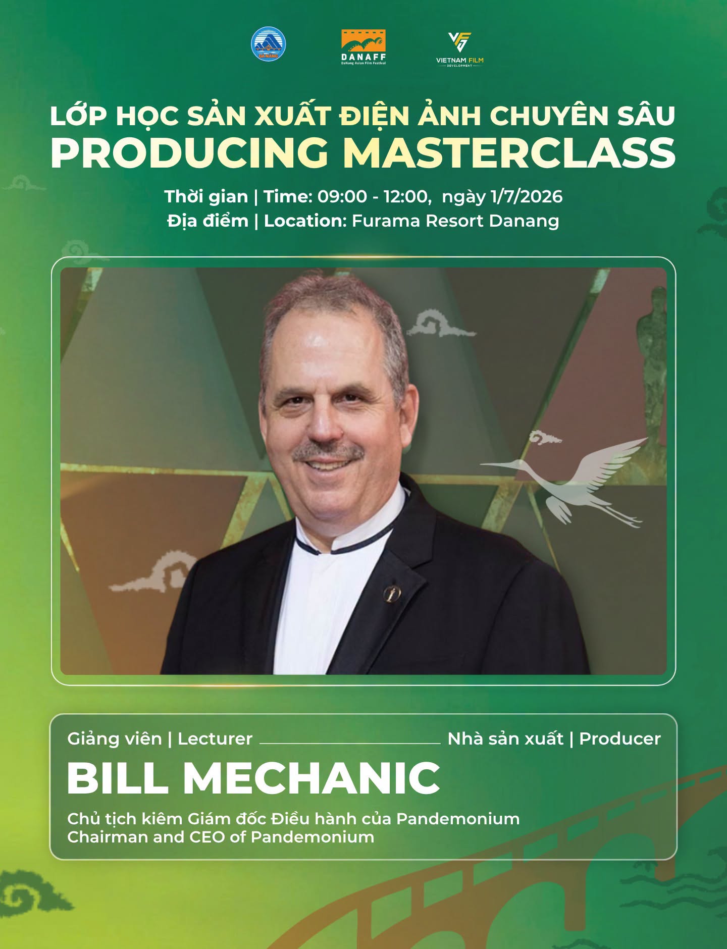Masterclass with Hollywood producer Bill Mechanic – the visionary behind some of the world’s greatest cinematic milestones