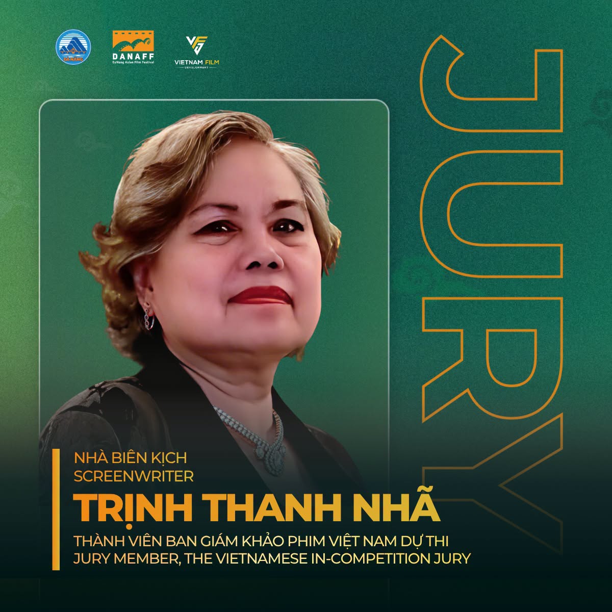 Screenwriter Trinh Thanh Nha Joins the Vietnamese Film Competition Jury at DANAFF IV