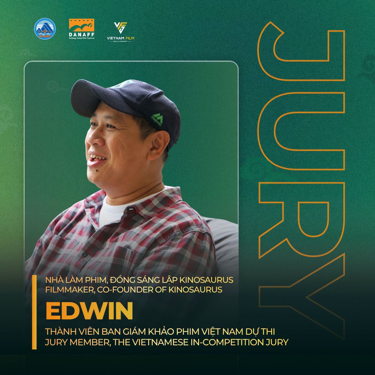 Filmmaker Edwin Joins the Vietnamese Film Competition Jury at DANAFF IV