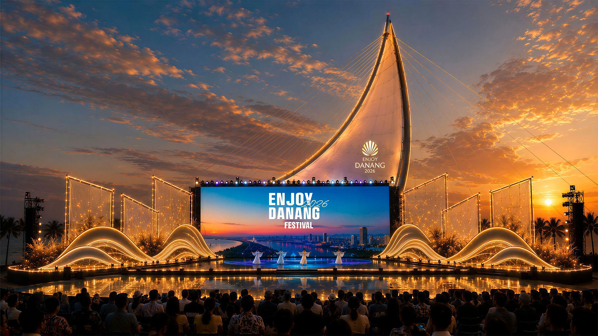 For the First Time, My Khe Beach Becomes an Immersive Stage Telling the Story of the Quang Region Through Light and Music