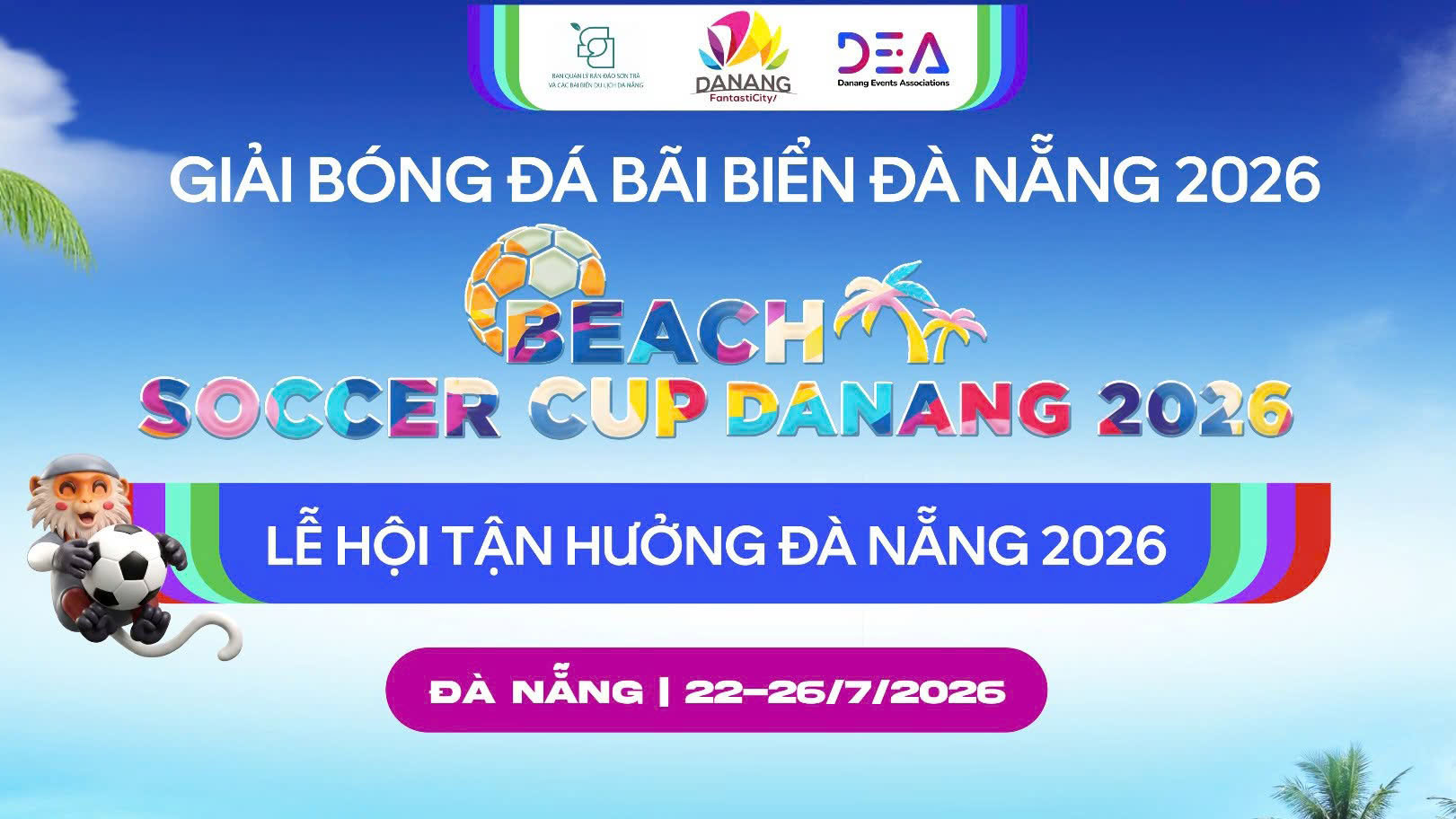 Giải Bóng đá bãi biển Đà Nẵng 2026: Chạm nhịp mùa hè, bùng nổ đam mê bên biển