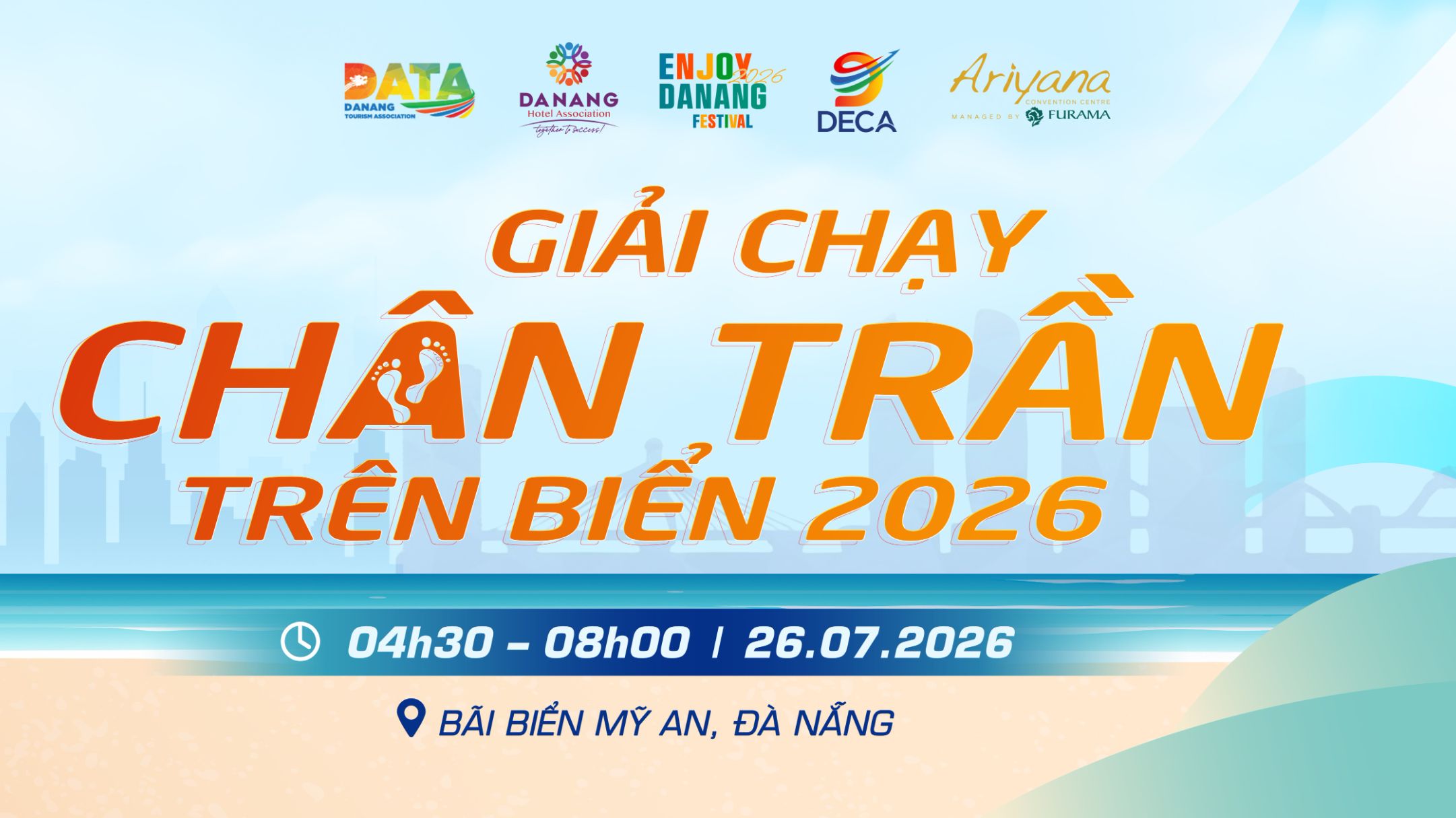 Giải chạy chân trần trên biển 2026: Chạm cát mịn, đón bình minh và tận hưởng Đà Nẵng theo cách nguyên bản nhất
