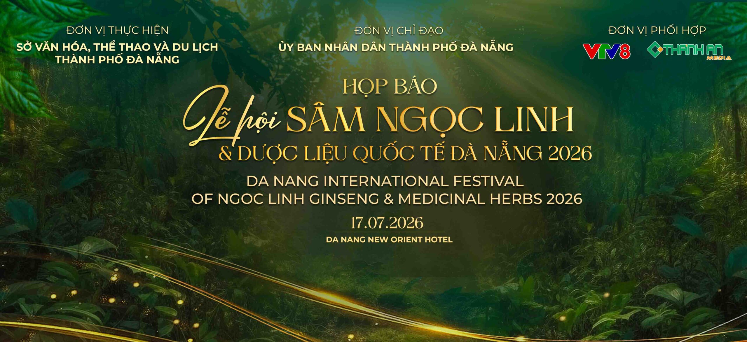 Lễ hội Sâm Ngọc Linh và dược liệu quốc tế Đà Nẵng 2026 “Sâm Ngọc Linh – Tinh hoa dược liệu thế giới”