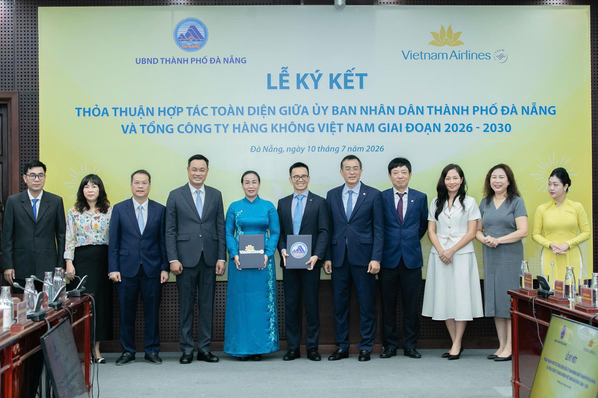 UBND thành phố Đà Nẵng và Vietnam Airlines ký kết Biên bản thỏa thuận hợp tác toàn diện giai đoạn 2026–2030