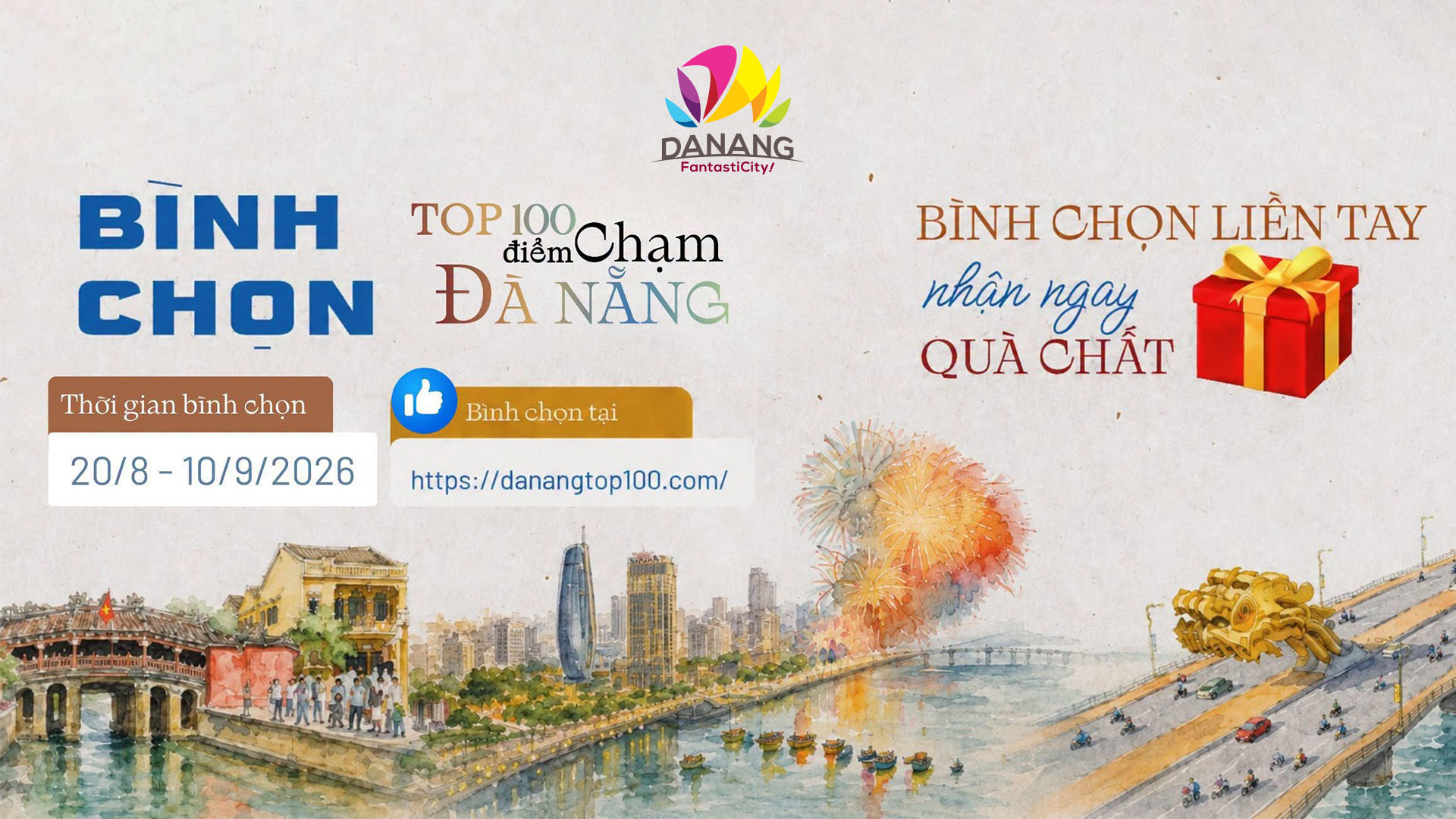 Chính thức mở bình chọn “Top 100 Điểm chạm Đà Nẵng”