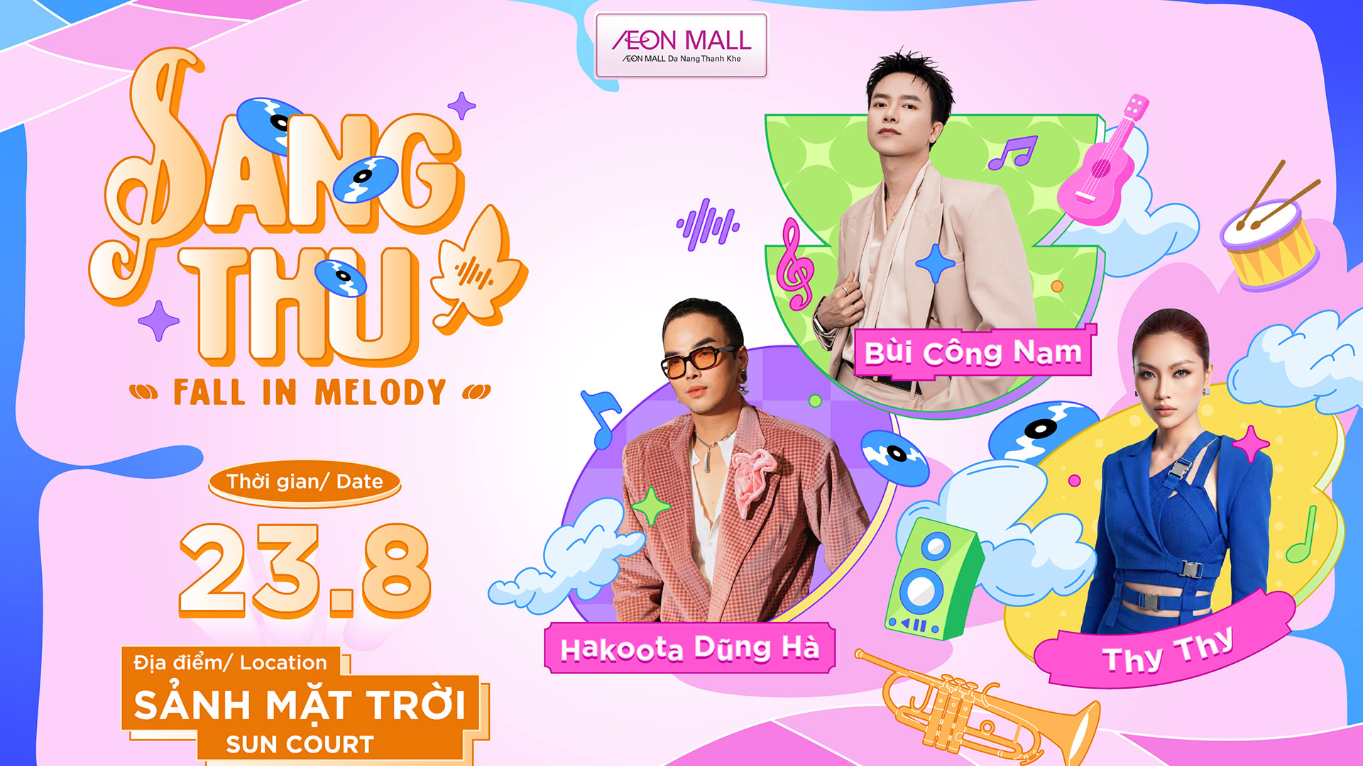 Đêm Nhạc “Sang Thu” Miễn Phí tại AEON MALL Đà Nẵng Thanh Khê
