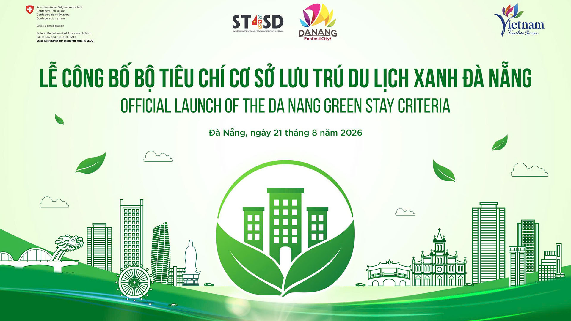Lễ công bố Bộ tiêu chí cơ sở lưu trú du lịch xanh Đà Nẵng (Danang Green Stay)